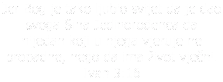 Biblijski stih Ivan 3:16